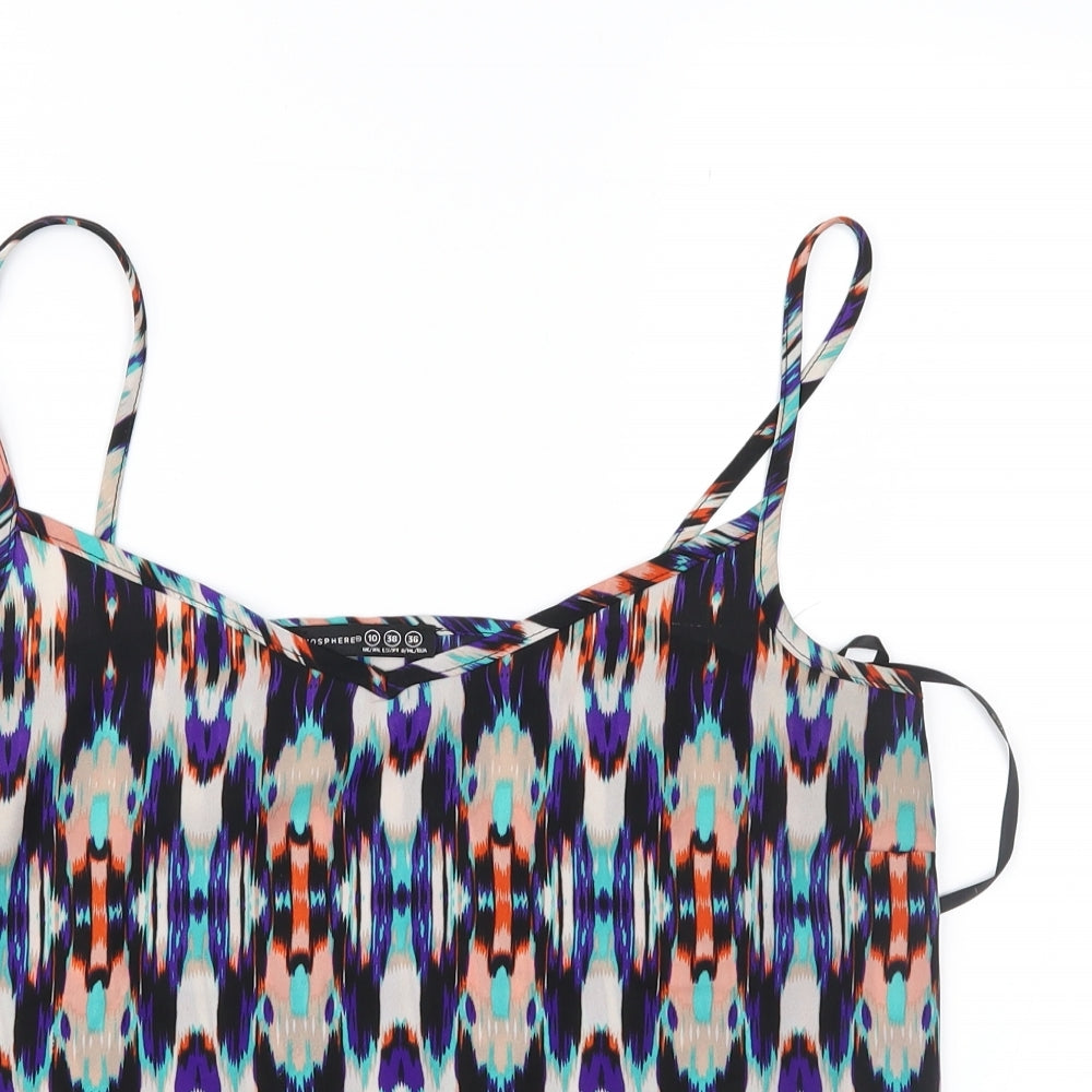 Womens UK Size 10 Atmosphere Multicoloured Camisole Blouse