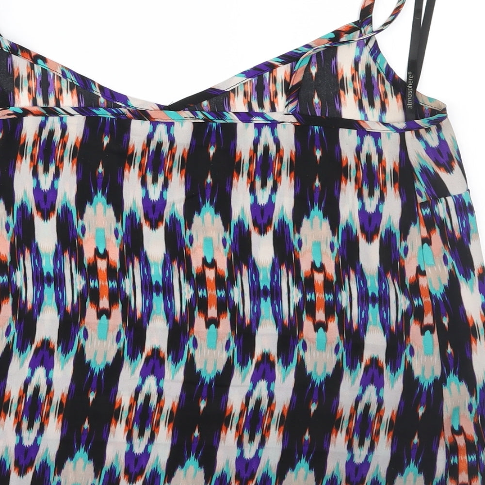 Womens UK Size 10 Atmosphere Multicoloured Camisole Blouse