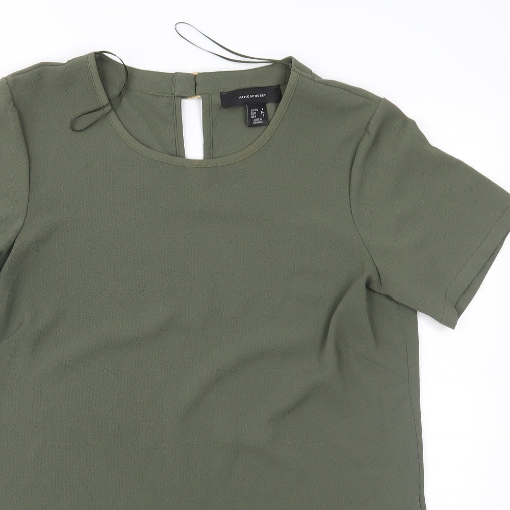 Atmosphere Womens Green   Basic Blouse Size 6