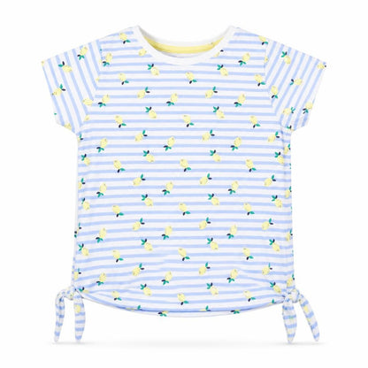 Nutmeg Girls Blue Striped  Pullover T-Shirt Size 6-7 Years