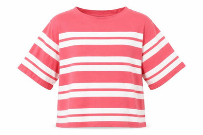 Marks & Spencer Womens Pink Striped Knit Pullover Jumper Size 12