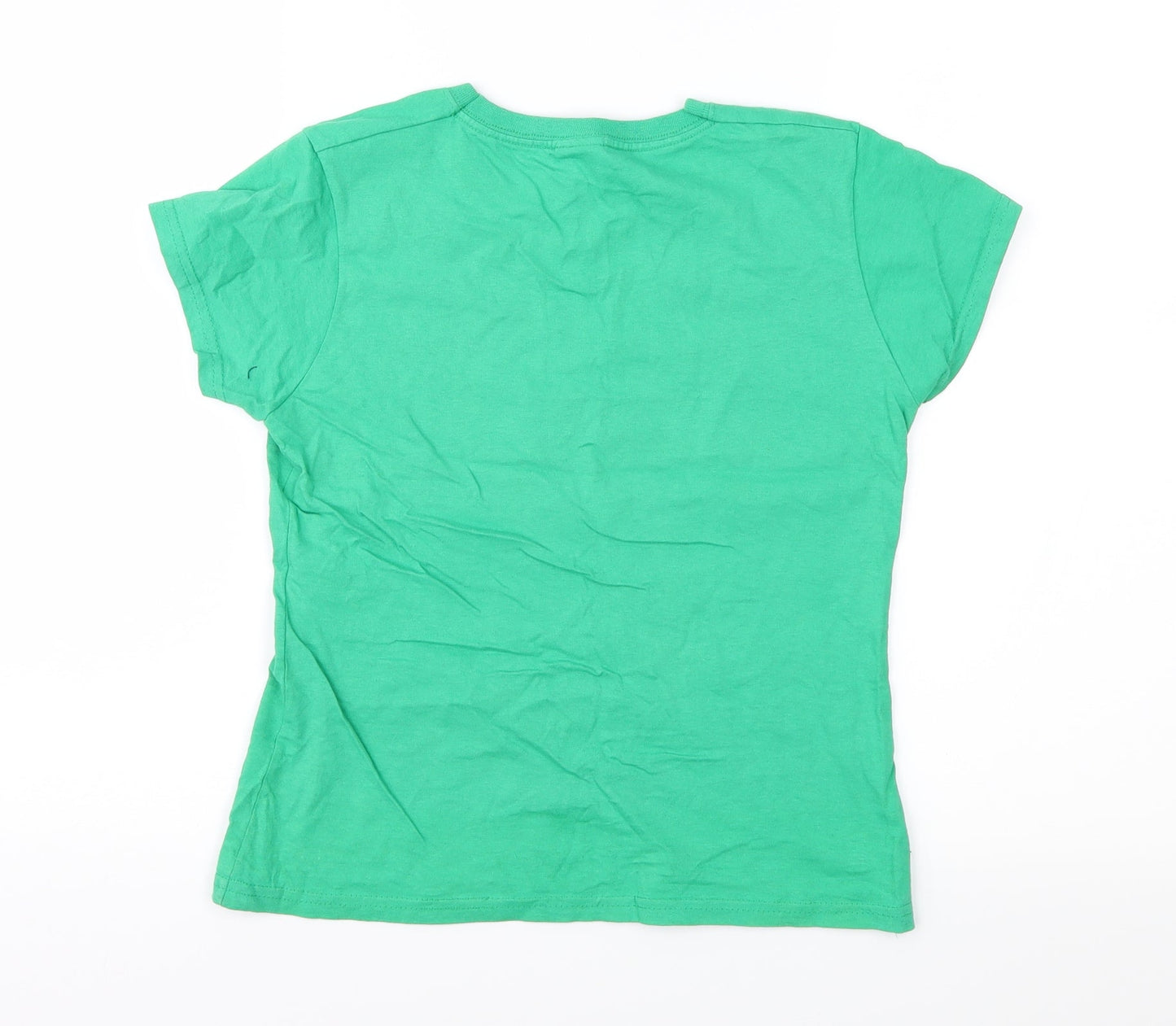 Fruit of the Loom Girls Green   Basic T-Shirt Size 10 Years  - Unicorn