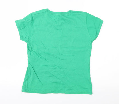 Fruit of the Loom Girls Green   Basic T-Shirt Size 10 Years  - Unicorn