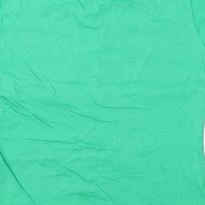 Fruit of the Loom Girls Green   Basic T-Shirt Size 10 Years  - Unicorn