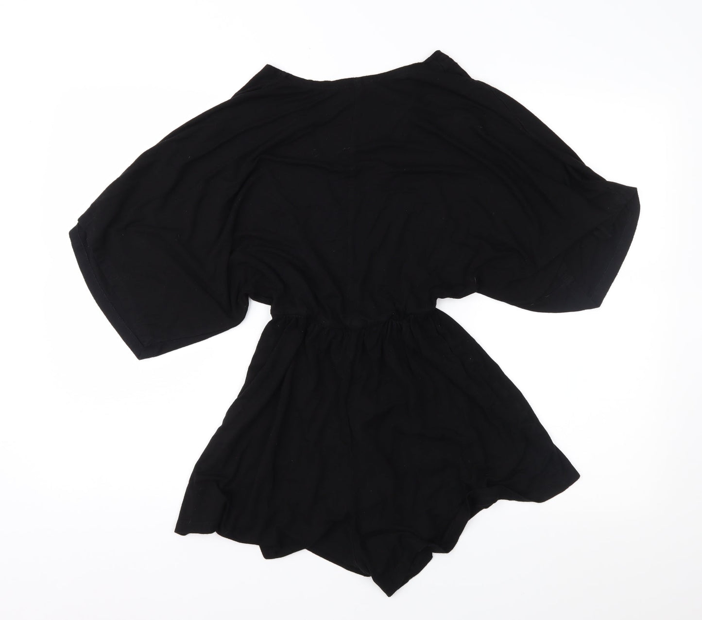 Topshop Womens Black  Jersey Playsuit One-Piece Size 6
