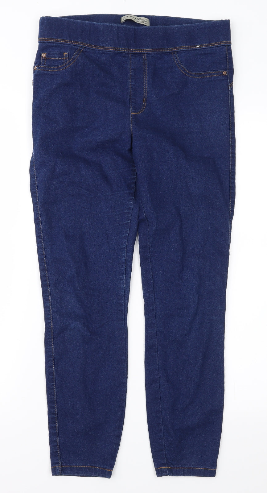 Denim & Co. Womens Blue  Denim Jegging Jeans Size 12 L26 in