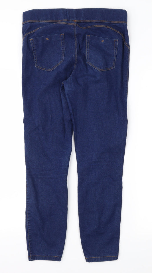 Denim & Co. Womens Blue  Denim Jegging Jeans Size 12 L26 in