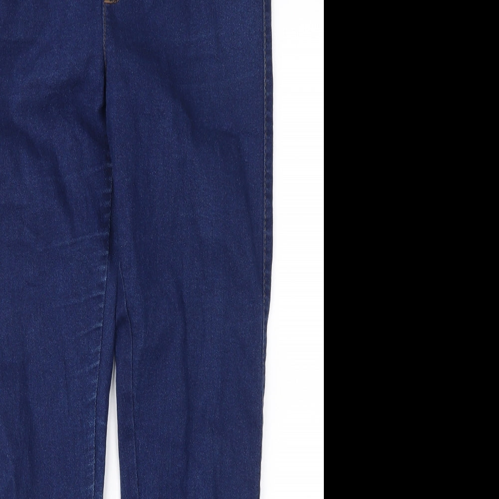 Denim & Co. Womens Blue  Denim Jegging Jeans Size 12 L26 in