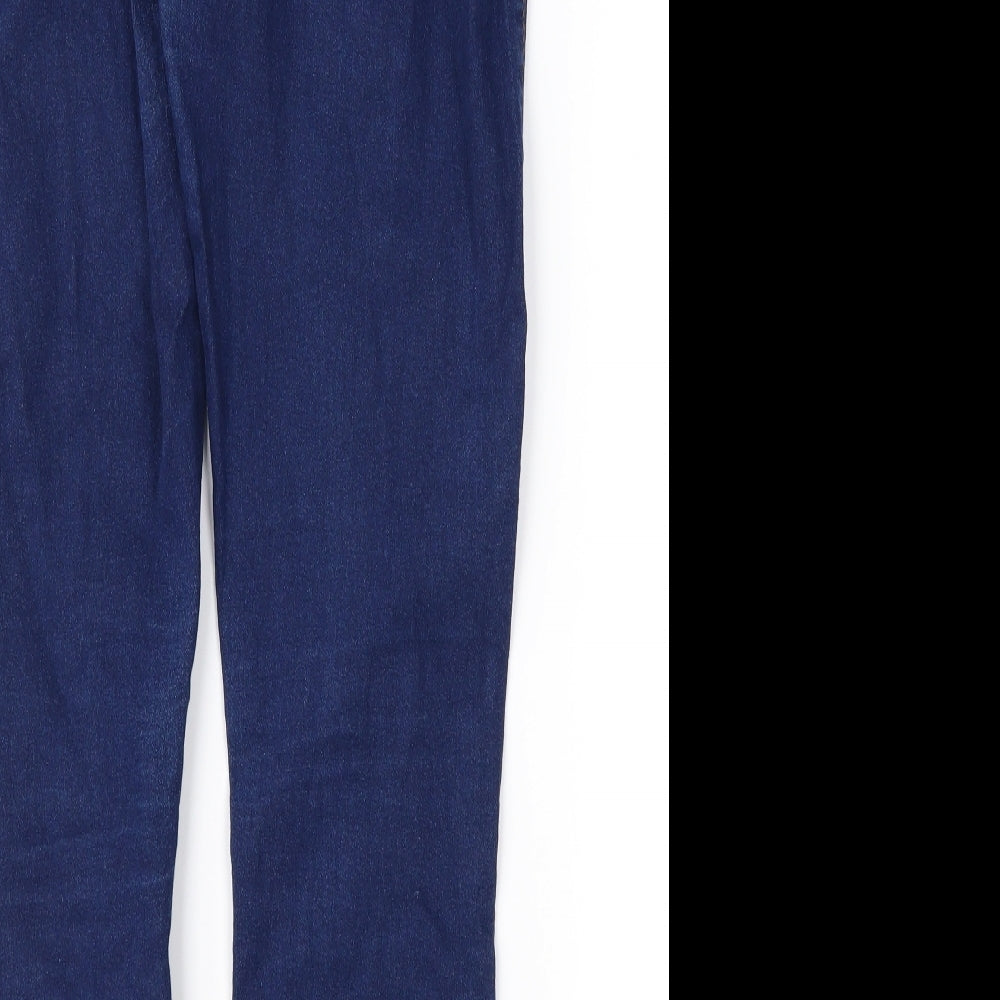 Denim & Co. Womens Blue  Denim Jegging Jeans Size 12 L26 in