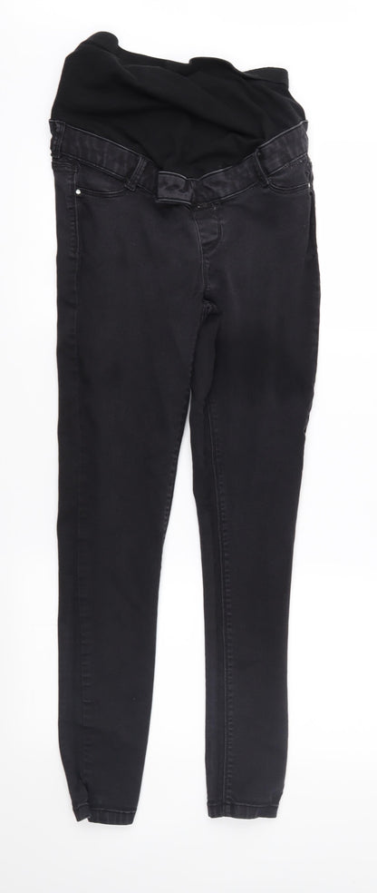 Dorothy Perkins Womens Black  Denim Skinny Jeans Size 8 L28 in