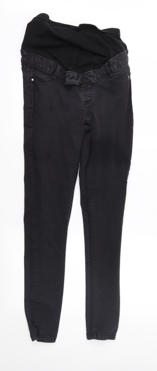 Dorothy Perkins Womens Black  Denim Skinny Jeans Size 8 L28 in