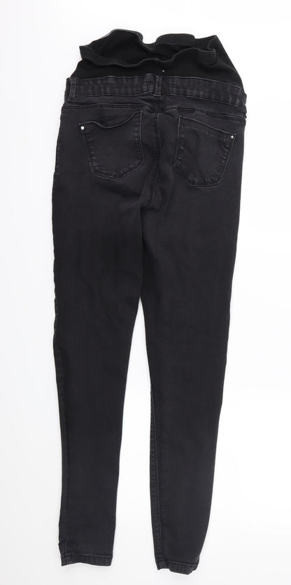 Dorothy Perkins Womens Black  Denim Skinny Jeans Size 8 L28 in