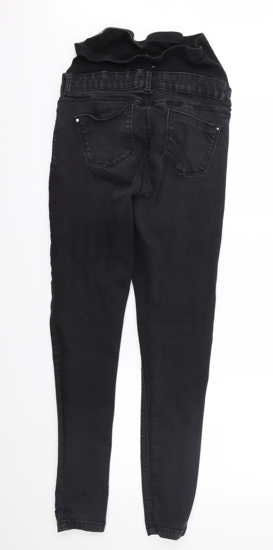 Dorothy Perkins Womens Black  Denim Skinny Jeans Size 8 L28 in