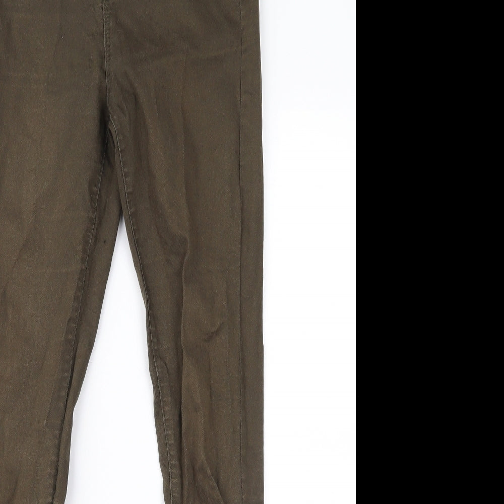 Denim & Co. Womens Green  Denim Skinny Jeans Size 6 L29 in