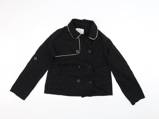 Womens UK Size 16 Vintage Boutique Black Jacket