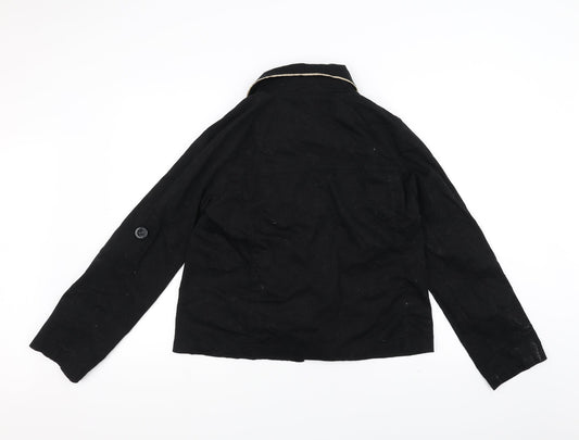 Womens UK Size 16 Vintage Boutique Black Jacket