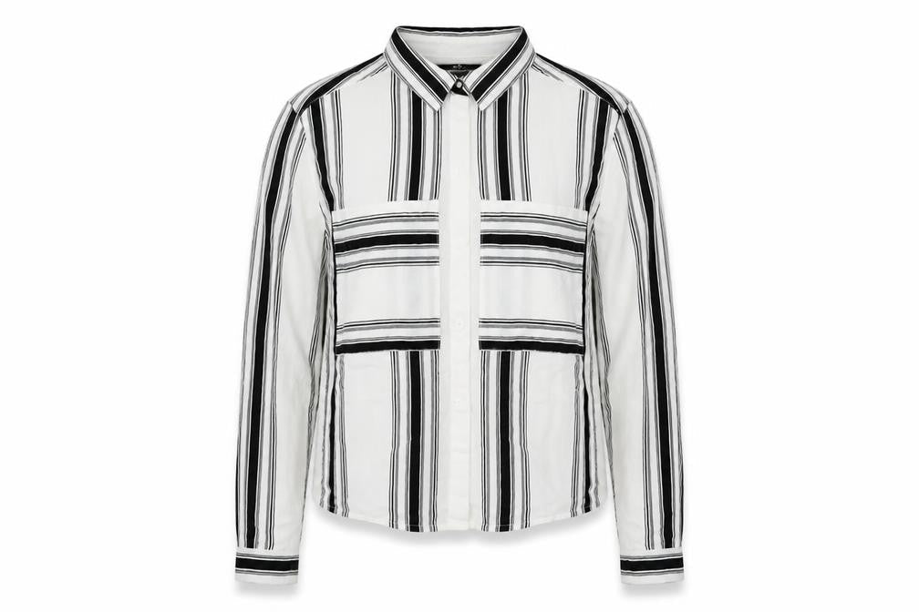 Womens UK Size 8 H&M White Basic Button-Up