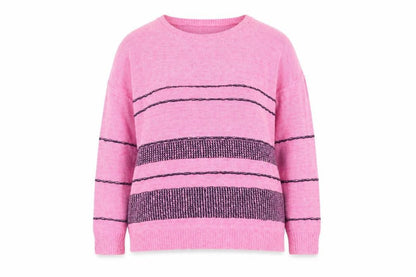 post card Womens Pink  Knit Pullover Jumper One Size