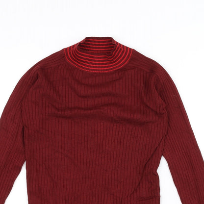 Womens UK Size 6 NEXT Red Basic T-Shirt