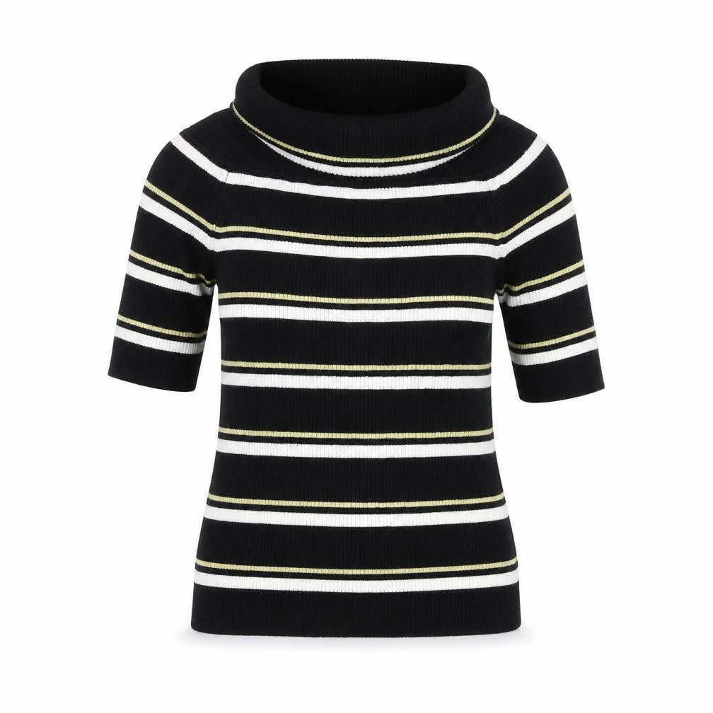Next Womens Black Striped  Pullover Jumper Size 12