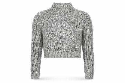 Tu Womens Grey  Knit Pullover Jumper Size 10