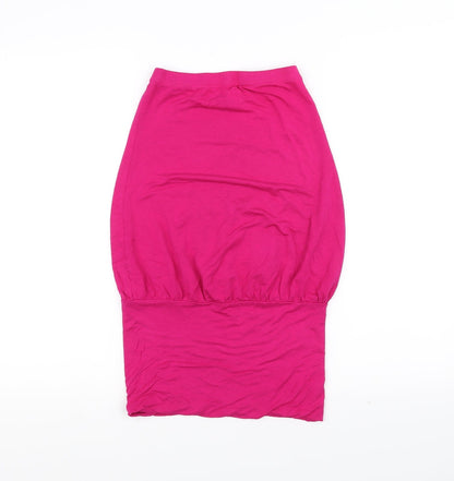 Womens UK Size 8 Atmosphere Pink Basic T-Shirt