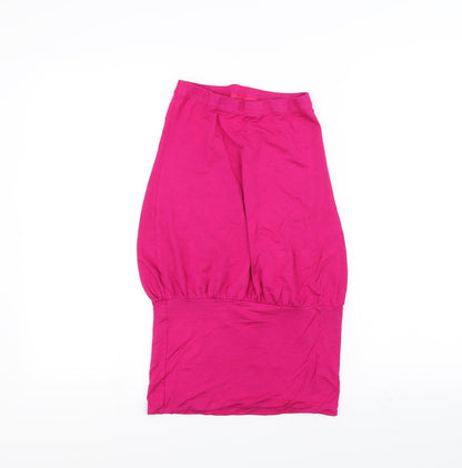 Womens UK Size 8 Atmosphere Pink Basic T-Shirt
