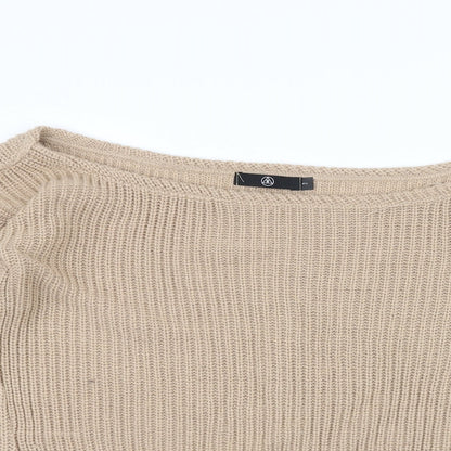 Missguided Womens Brown  Knit Pullover Jumper Size S