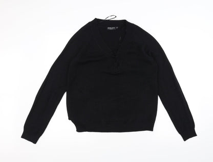 Brave Soul Womens Black   Pullover Jumper Size M