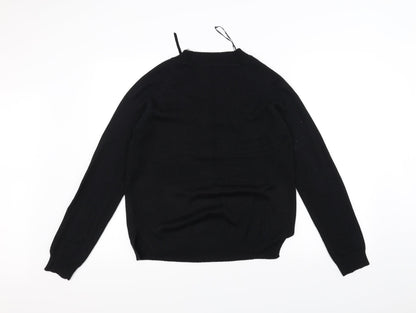 Brave Soul Womens Black   Pullover Jumper Size M