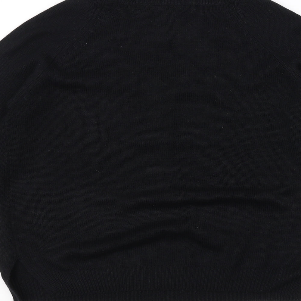 Brave Soul Womens Black   Pullover Jumper Size M