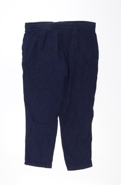 Chino Womens Blue   Trousers  Size 14 L25 in