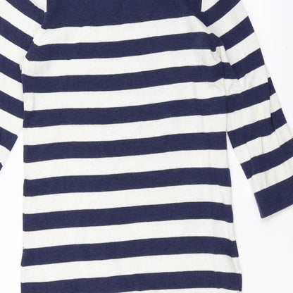 Dorothy Perkins Womens Blue Striped  A-Line  Size 10