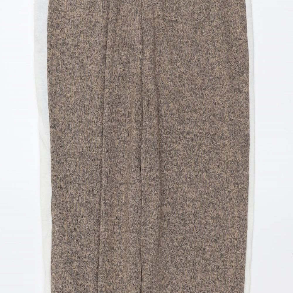 Boohoo Womens Brown   Trousers  Size M L26 in