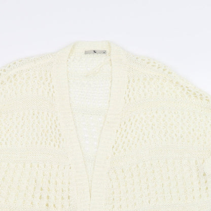 TU Womens White   Cardigan Jumper Size 10