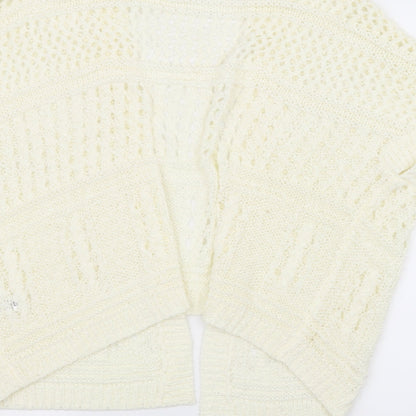 TU Womens White   Cardigan Jumper Size 10