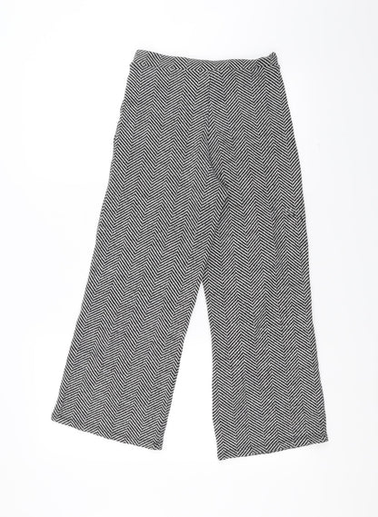 Womens UK Size S Zara Regular Fit  Black Trousers