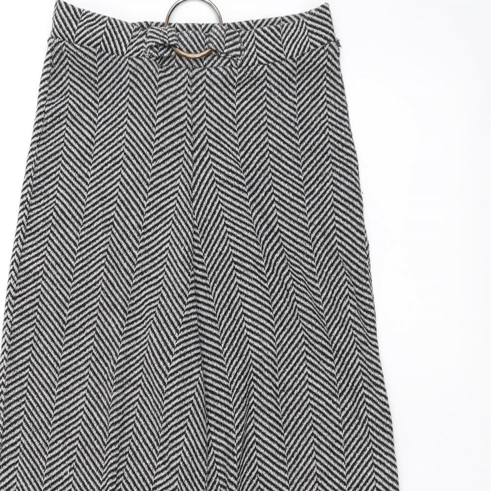 Womens UK Size S Zara Regular Fit  Black Trousers