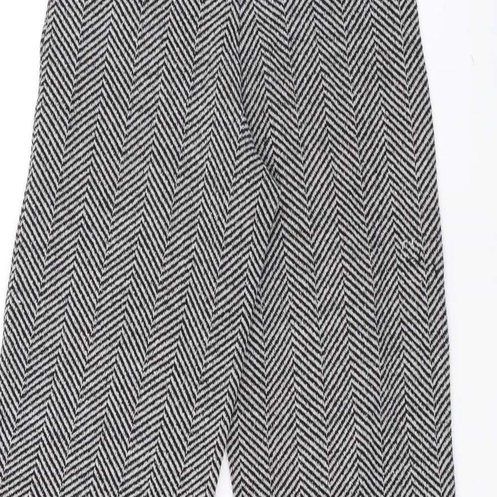 Womens UK Size S Zara Regular Fit  Black Trousers