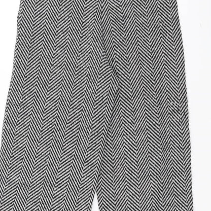Womens UK Size S Zara Regular Fit  Black Trousers