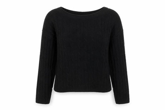 Femme Luxe Womens Black  Knit Pullover Jumper Size M