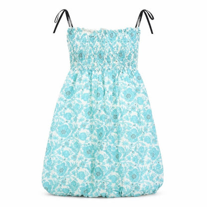 Warehouse Womens Blue Floral  A-Line  Size S