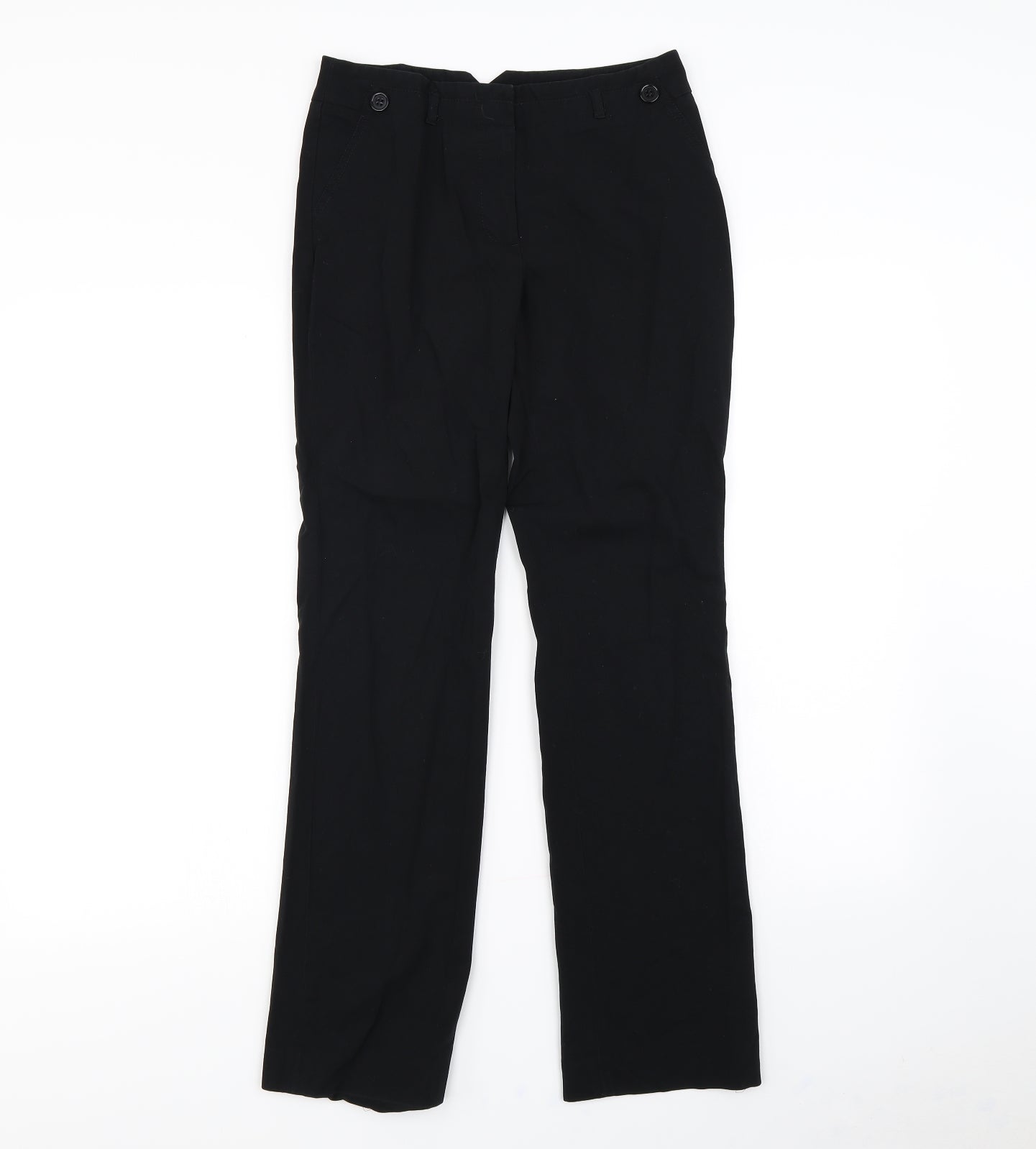 Womens UK Size 6 NEXT Regular Fit Dress Pants Black Trousers