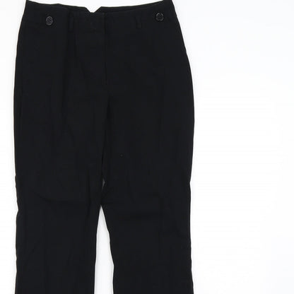 Womens UK Size 6 NEXT Regular Fit Dress Pants Black Trousers