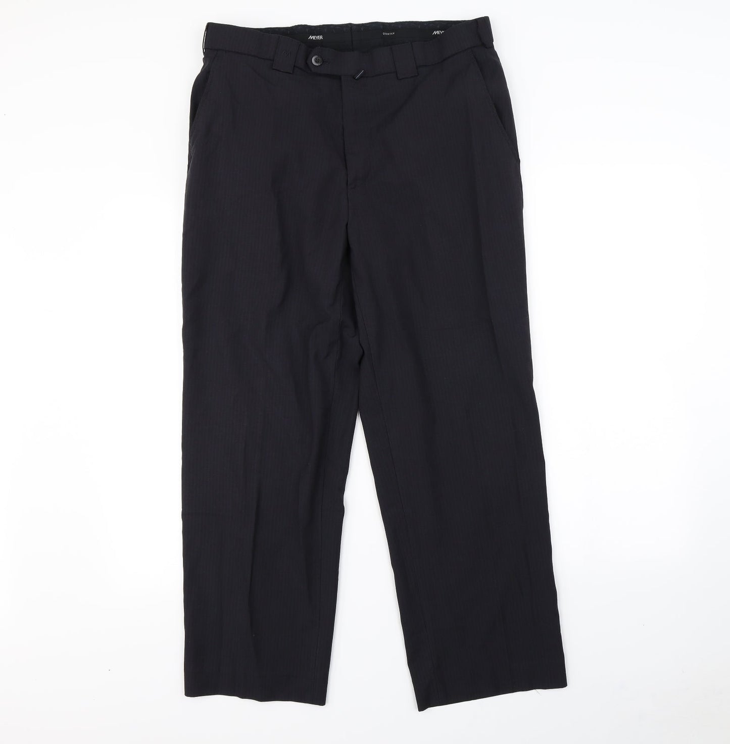 Preworn Mens Black   Dress Pants Trousers Size 36 in L30 in