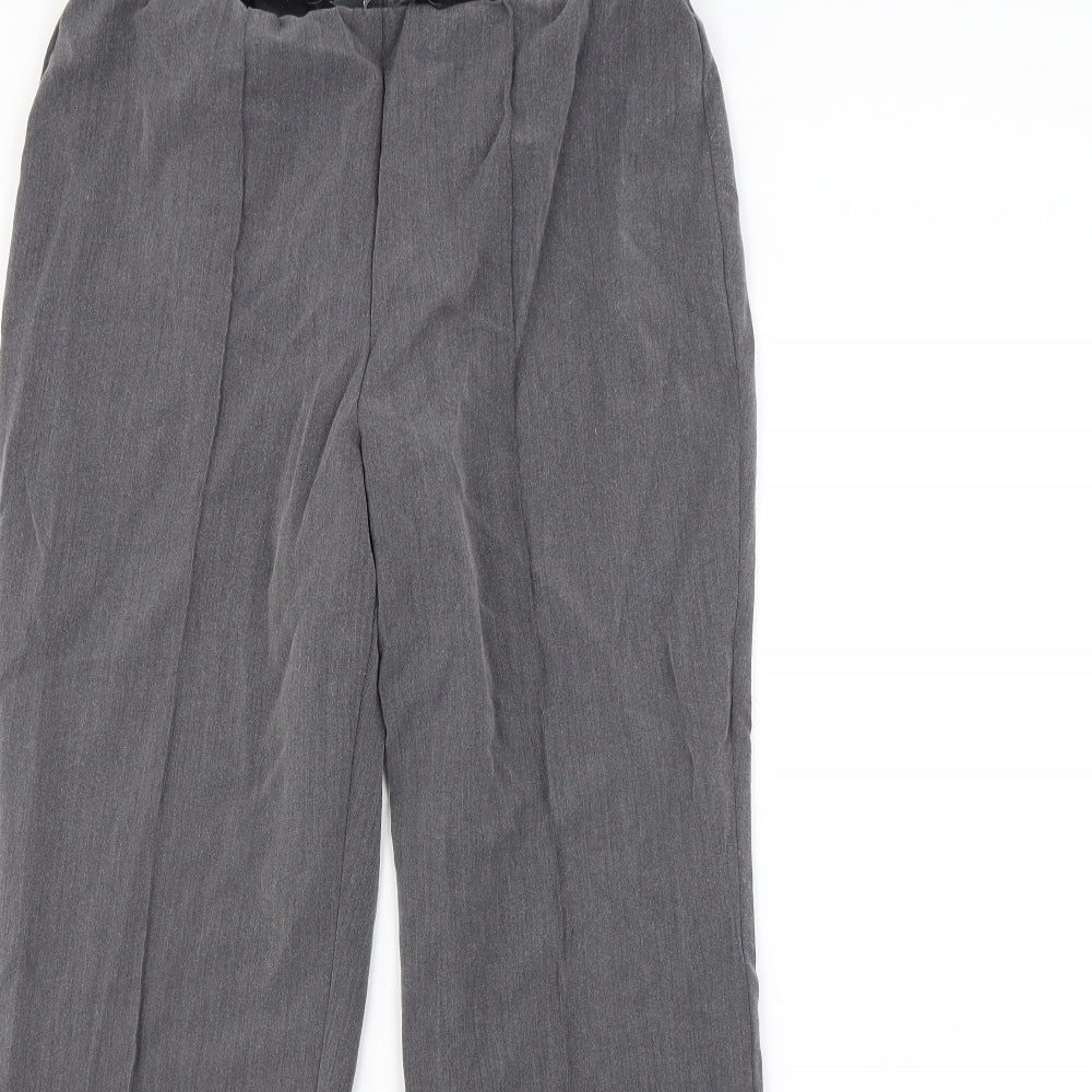 Womens UK Size 12 Bonmarché Regular Fit Dress Pants Grey Trousers