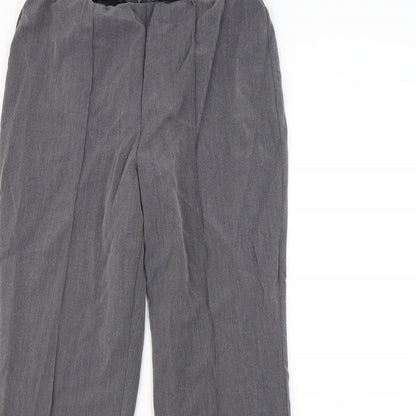 Womens UK Size 12 Bonmarché Regular Fit Dress Pants Grey Trousers