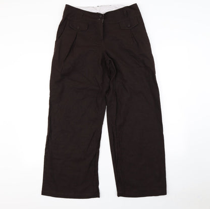 Womens UK Size 32 in Preworn Regular Fit  Brown Trousers