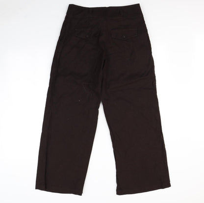 Womens UK Size 32 in Preworn Regular Fit  Brown Trousers