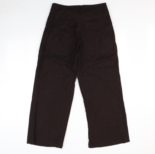 Womens UK Size 32 in Preworn Regular Fit  Brown Trousers